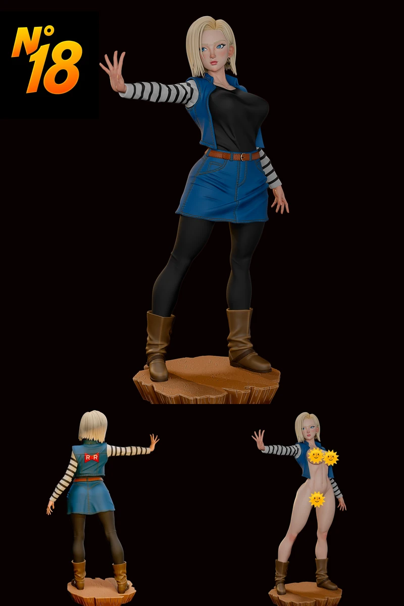 Android 18 Removable ANDROID 18 | 3D Printable Models – Ready-to-Download STL Files